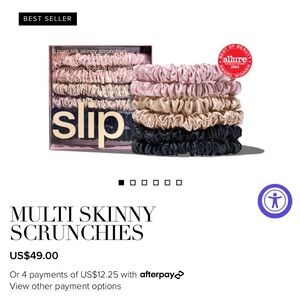 Slip Silk Hair Ties in Pink, Cream, and Black